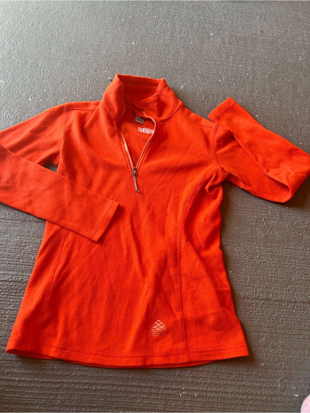 Stio Orange Quarter-Zip Fleece Pullover